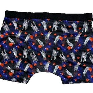NWOT Max Deco Cats & Hearts Boxer Briefs Men XL Valentines Day Sweetheart *Read